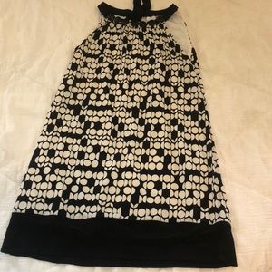 Retro black and white dress